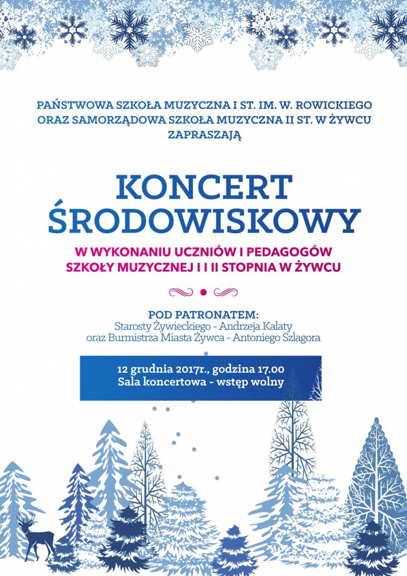 Koncert Środowiskowy Szkoły Muzycznej I i II stopnia w Żywcu