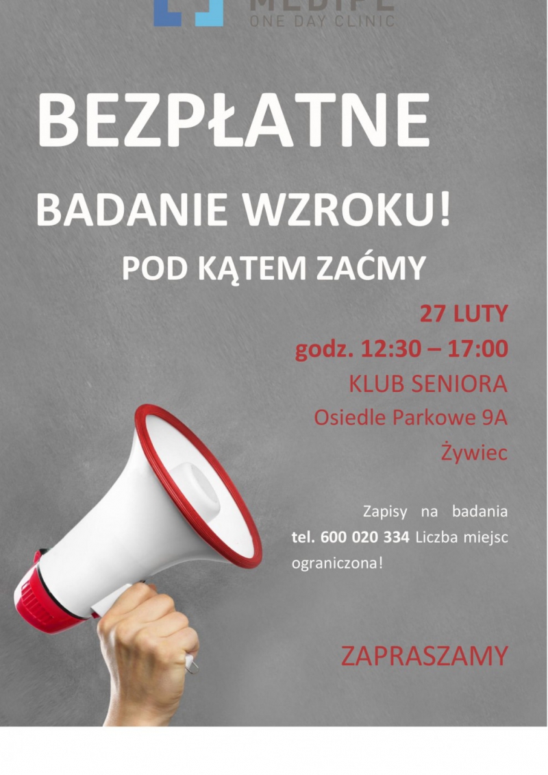 Bezpłatne badania wzroku