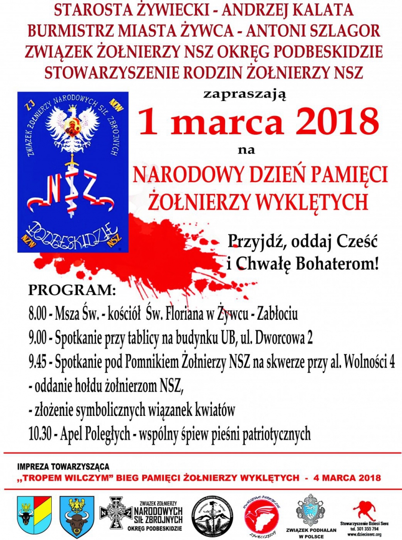 Narodowy Dzień Pamięci Żołnierzy Wyklętych - Żywiec 2018