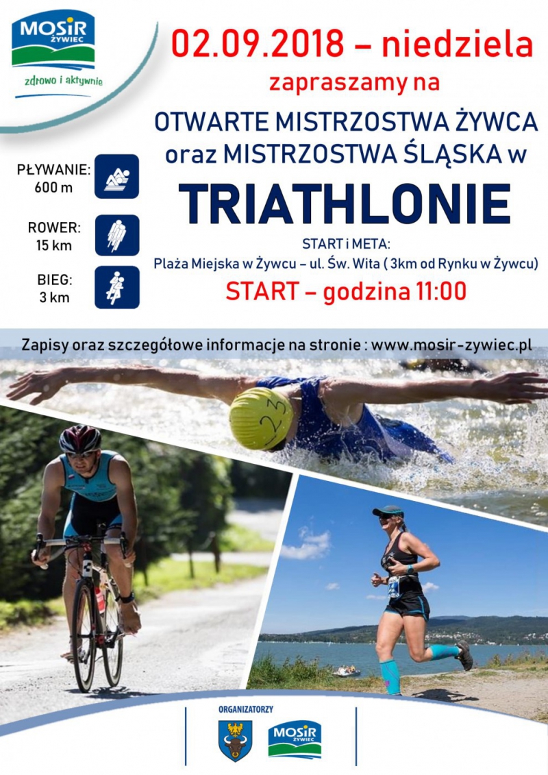 Otwarte Mistrzostwa Żywca oraz Śląska w Triathlonie 2018