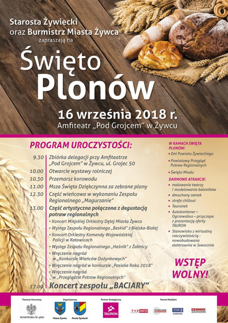 Świeto Plonów - Zaproszenie