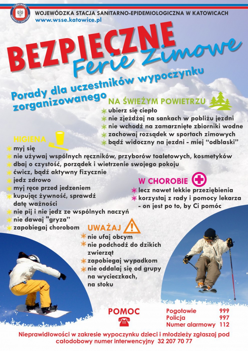 Bezpieczne ferie 2019