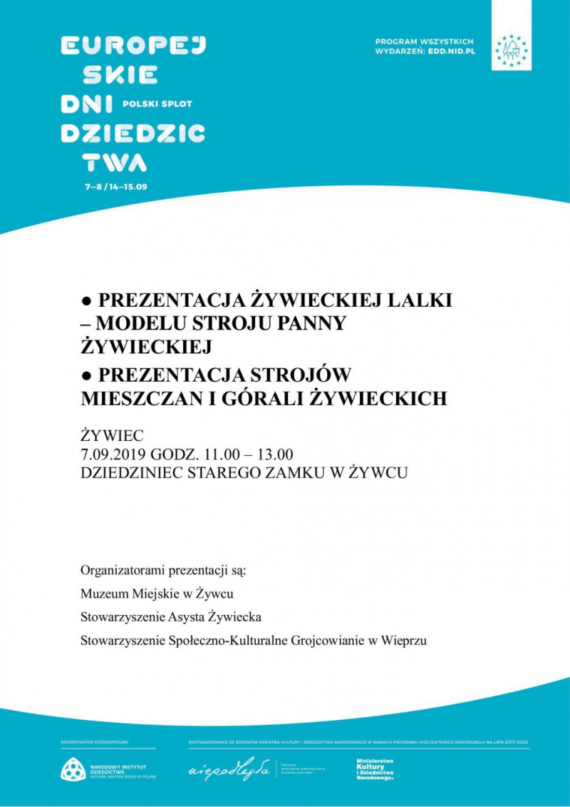 Europejskie Dni Dziedzictwa 2019