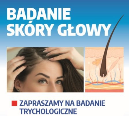 Bezpłatne badanie trychologiczne skóry głowy w Łękawicy!