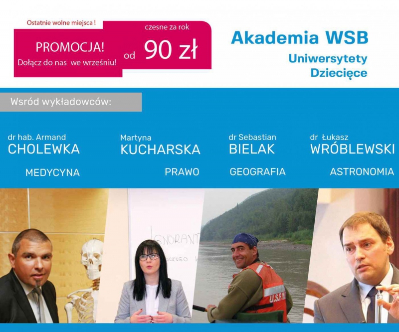 Wielka nauka dla małych studentów – Uniwersytety Dziecięce Akademii WSB!