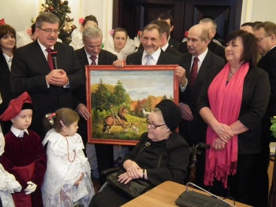 Wizyta Prezydenta RP Bronisława Komorowskiego z małżonką Anną 3-01-2011 - zdjęcie8