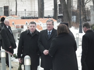 Wizyta Prezydenta RP Bronisława Komorowskiego z małżonką Anną 24-02-2012 - zdjęcie5