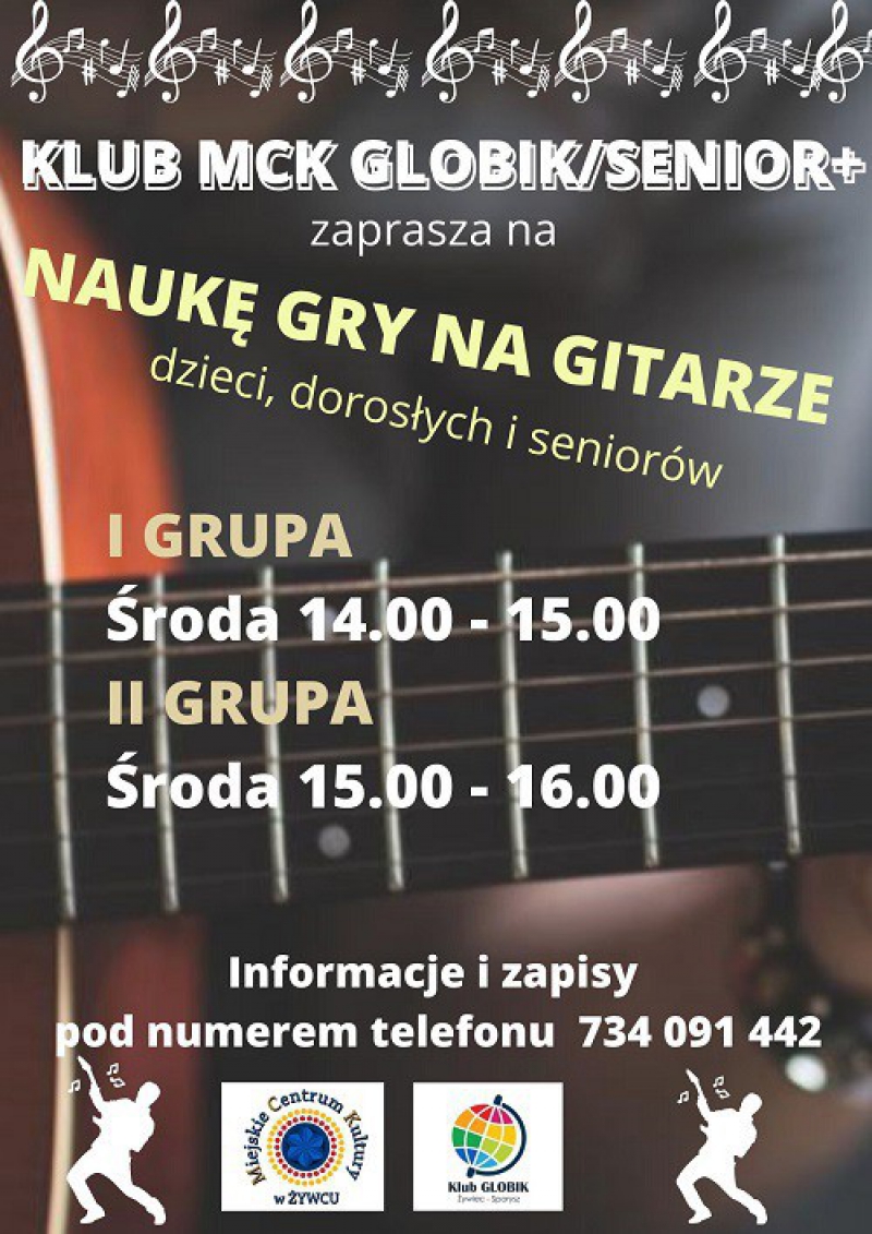 Nauka gry na gitarze w Klubie Globik/Senior+