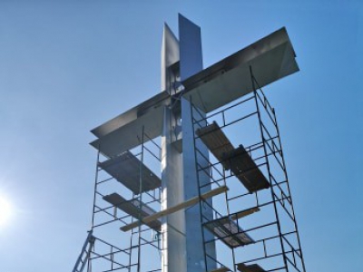 Remont Krzyża Papieskiego na Średnim Grojcu - zdjęcie1