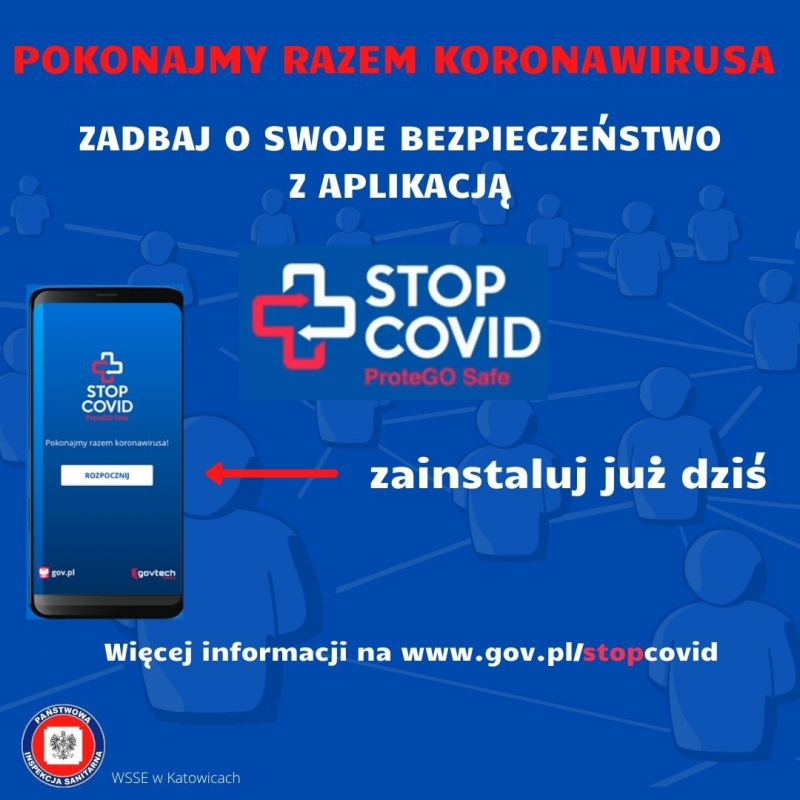 Bezpieczniej z aplikacją STOP COVID