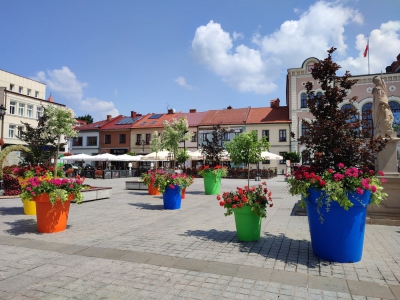 Kolorowa strefa relaksu na żywieckim Rynku - zdjęcie7