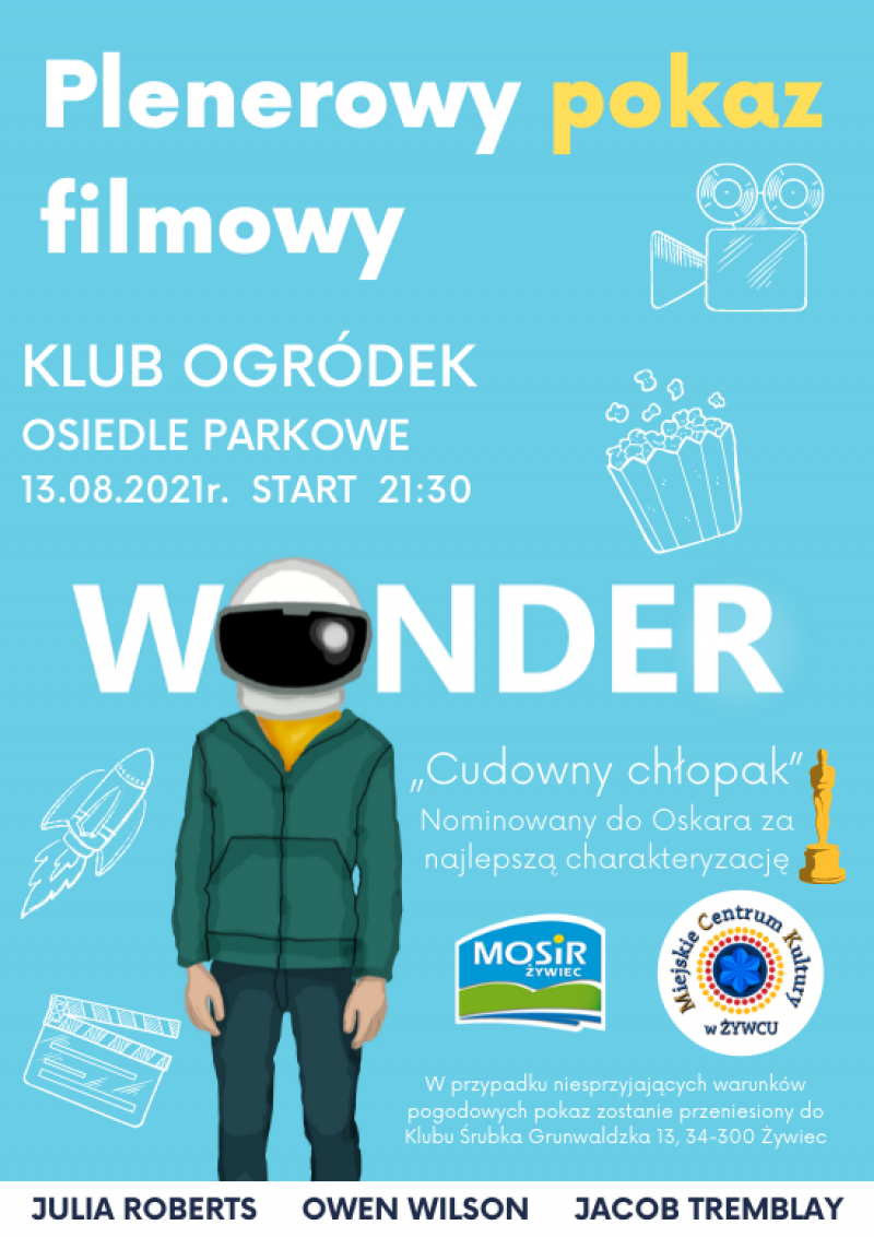 Klub OGRÓDEK zaprasza na nocne kino plenerowe oraz obserwację gwiazd