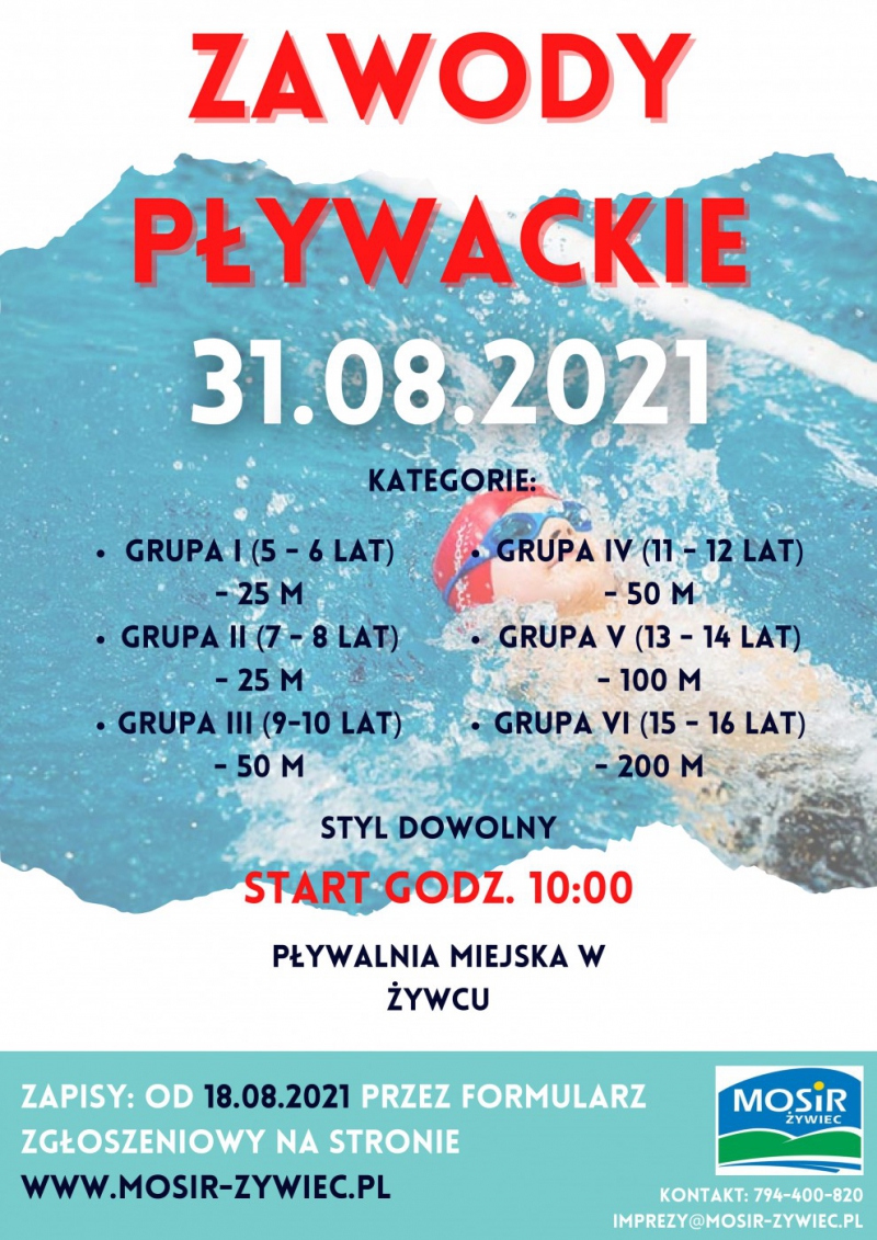 Zawody pływackie na pożegnanie wakacji