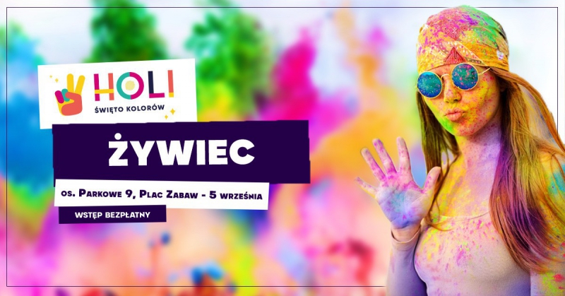 Święto Kolorów Holi w Żywcu