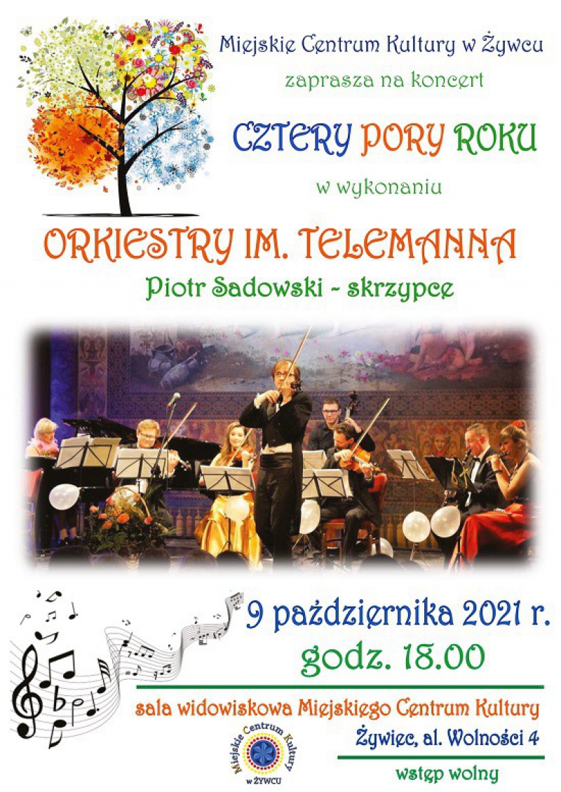 Koncert Cztery Pory Roku w Miejskim Centrum Kultury w Żywcu