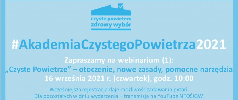 Akademia Czystego Powietrza od 16 września