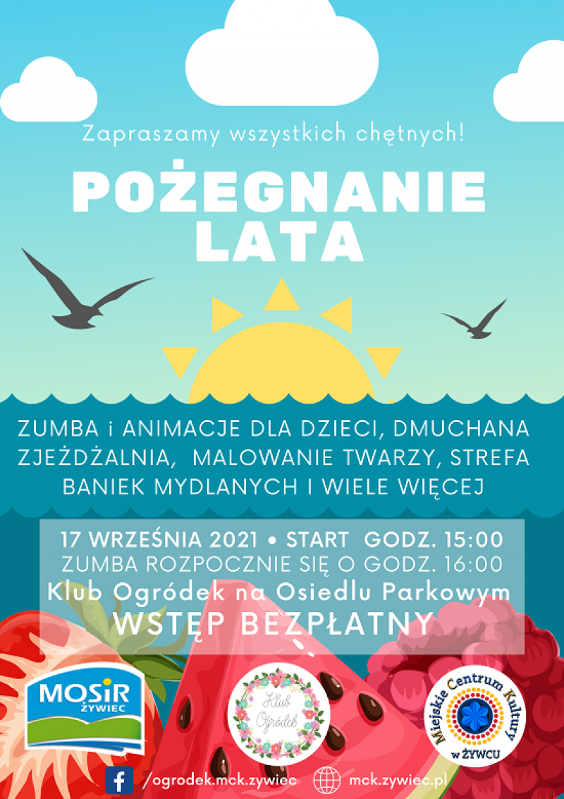 Pożegnanie lata z Klubem Ogródek/ ODWOŁANE!