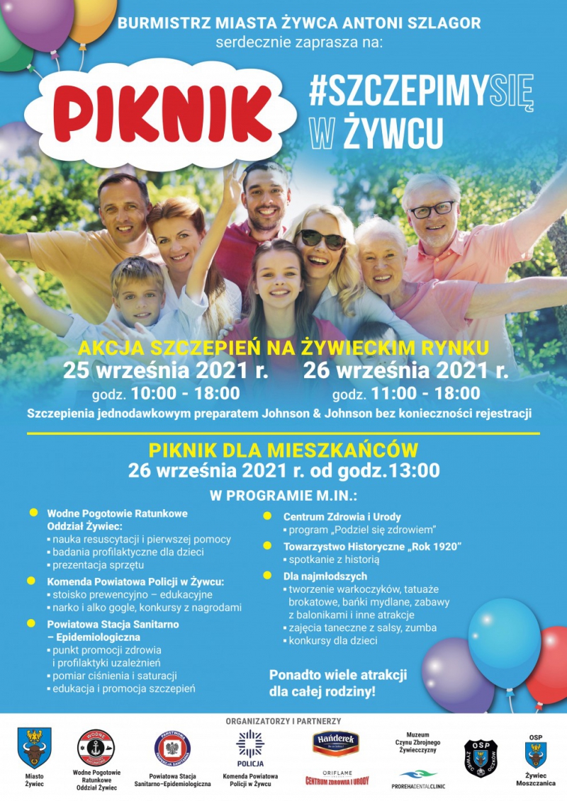 Piknik #SZCZEPIMY SIĘ w Żywcu