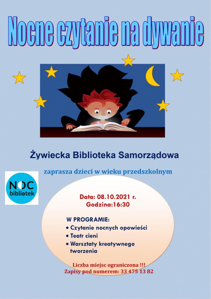 Przed nami NOC BIBLIOTEK 2021