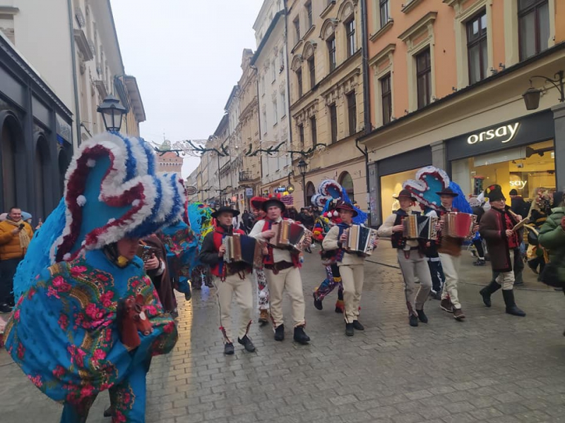 Jukace z Dziadami Noworocznymi w Krakowie