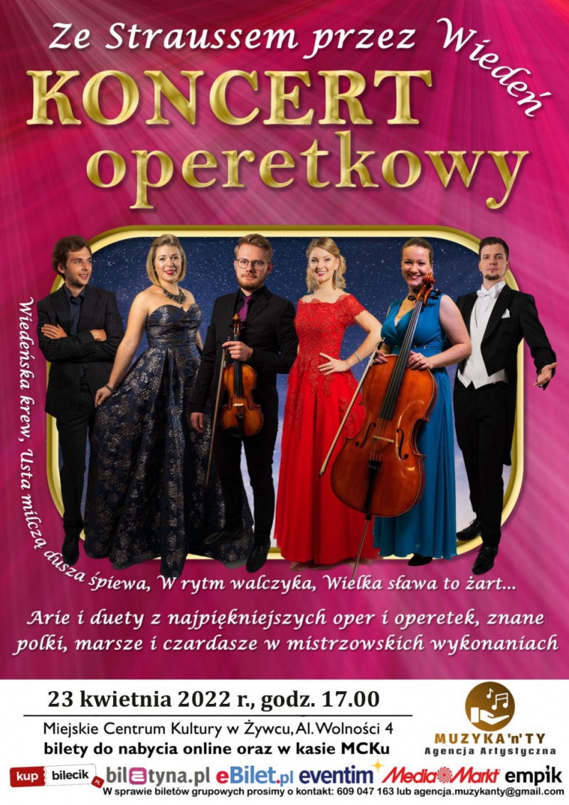 Koncert operetkowy – Ze Straussem przez Wiedeń