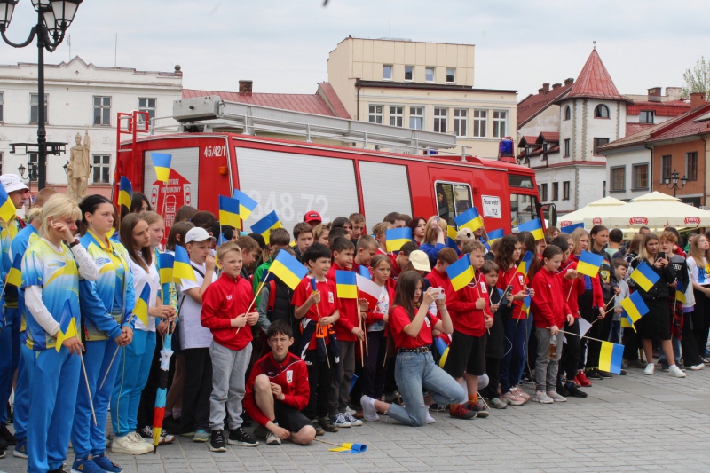 Przekazanie samochodu strażackiego dla Miejskiej Straży Pożarnej z ukraińskiego miasta Brastlav