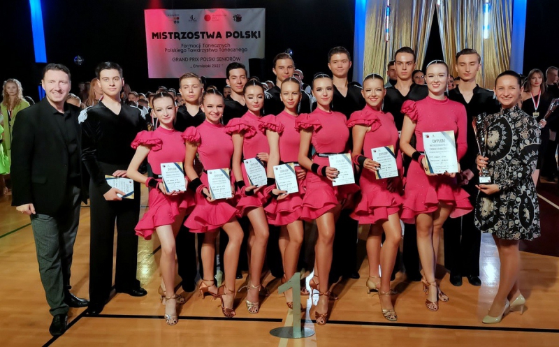 Złoty medal na Mistrzostwach Polski Formacji Tanecznych PTT dla formacji Aqua Dance z Żywca