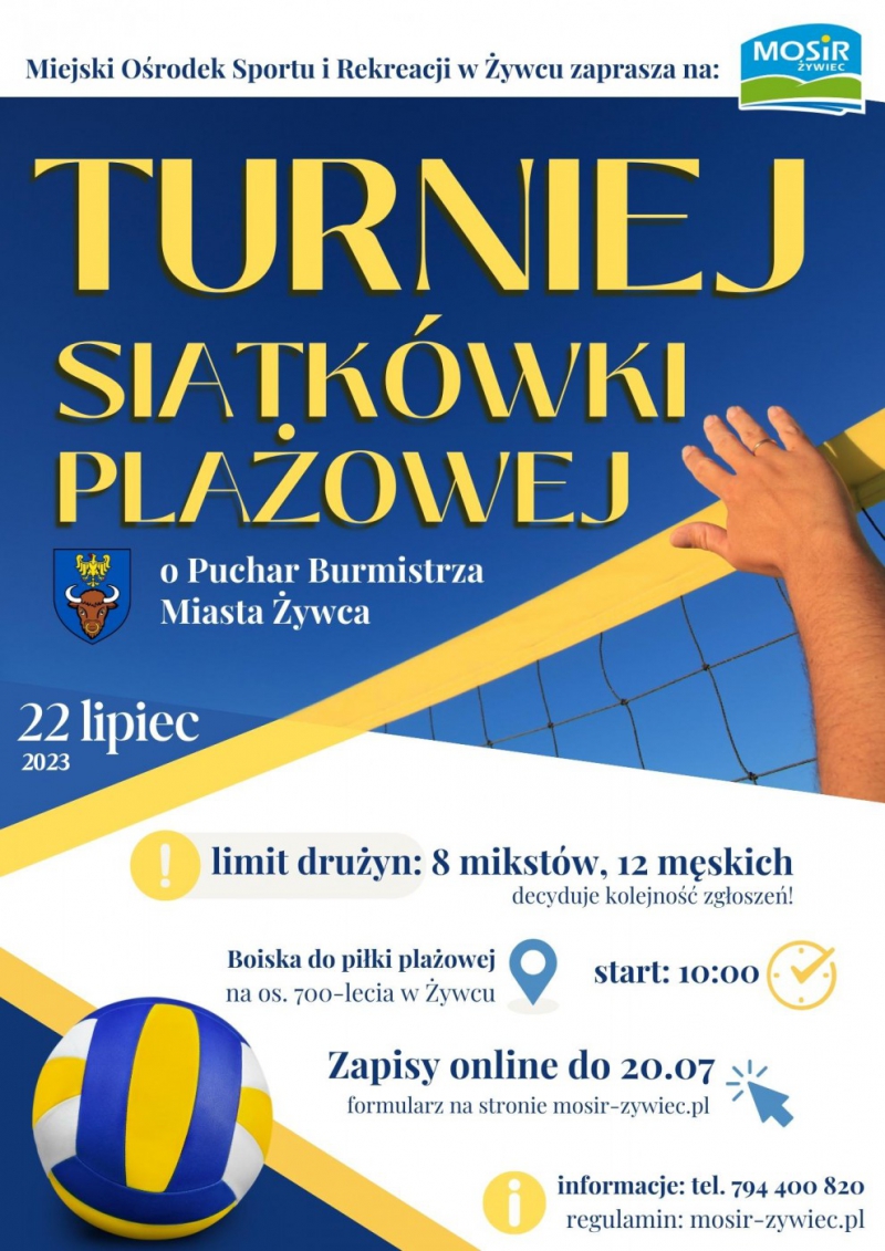 Turniej Siatkówki Plażowej o Puchar Burmistrza Miasta Żywca