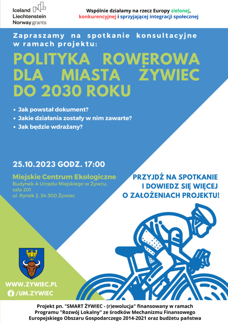 Już dziś! - „Polityka Rowerowa dla Miasta Żywiec do 2030 roku”
